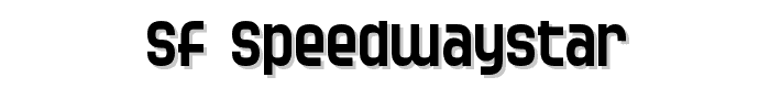 SF Speedwaystar font